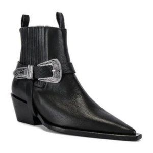 ANINE BING Black Rochelle Western Boots